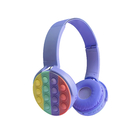 12m Bluetooth Wireless Headphones Silicone Pop Toy Colorful Lovely Headset Girls