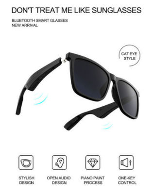 monóculos da música de Bluetooth dos vidros do sucesso de vendas TWS do aonike com o Eyewear esperto audio sem fio do orador