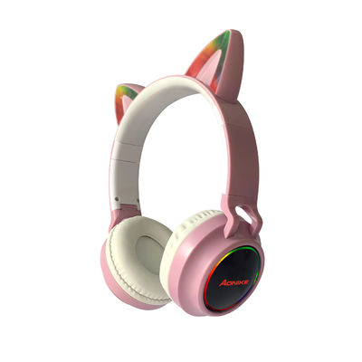 Auriculares estereofônicos das meninas bonitos claras instantâneas da criança de Cat Ears Wireless Bluetooth Headphones com Mic